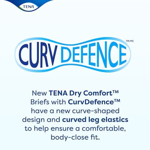 TENA Dry Comfort Incontinence Brief with CurvDefense - Image 4
