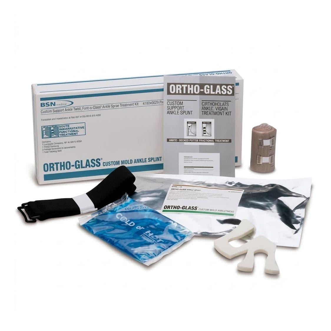 Ortho-Glass Latex Free Ankle Sprain Treatment Kit, Small-Medium - Each - Image 1