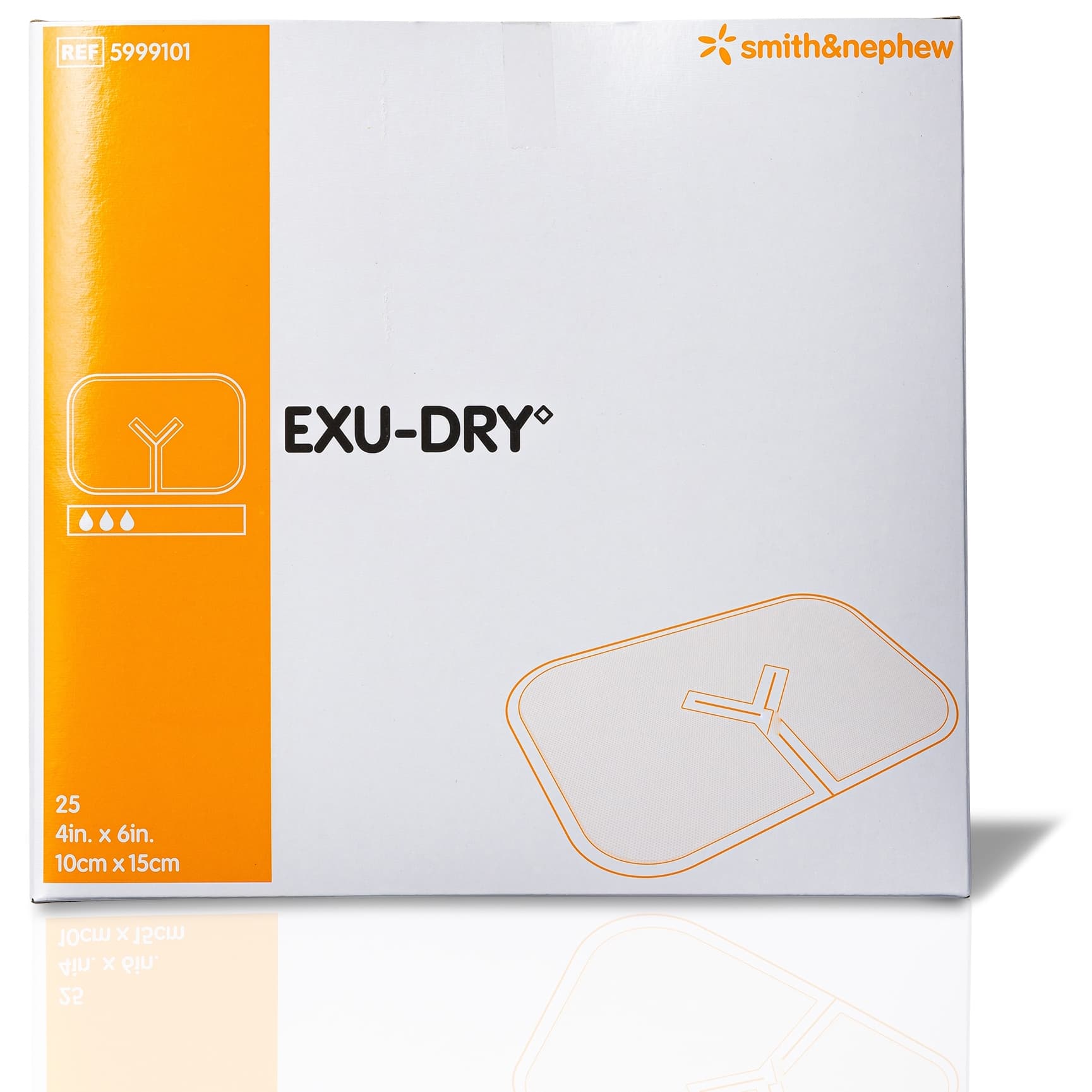 Exu-Dry Absorbent Slit Tube Dressing 4 x 6 Inch - Box of 25 - Image 1