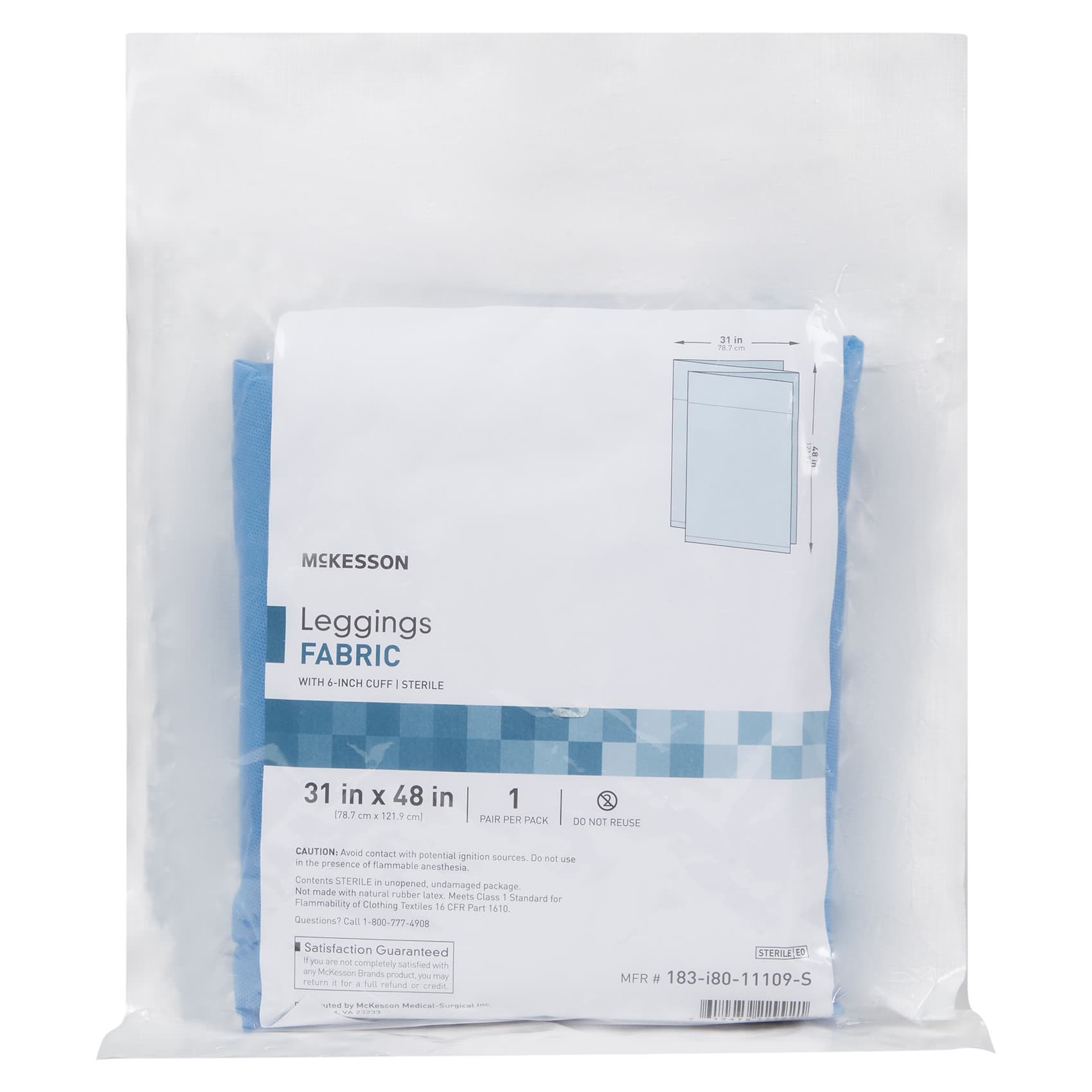 McKesson Surgical Leggings Fabric, 31 W x 48 L Inch - Each - Image 1