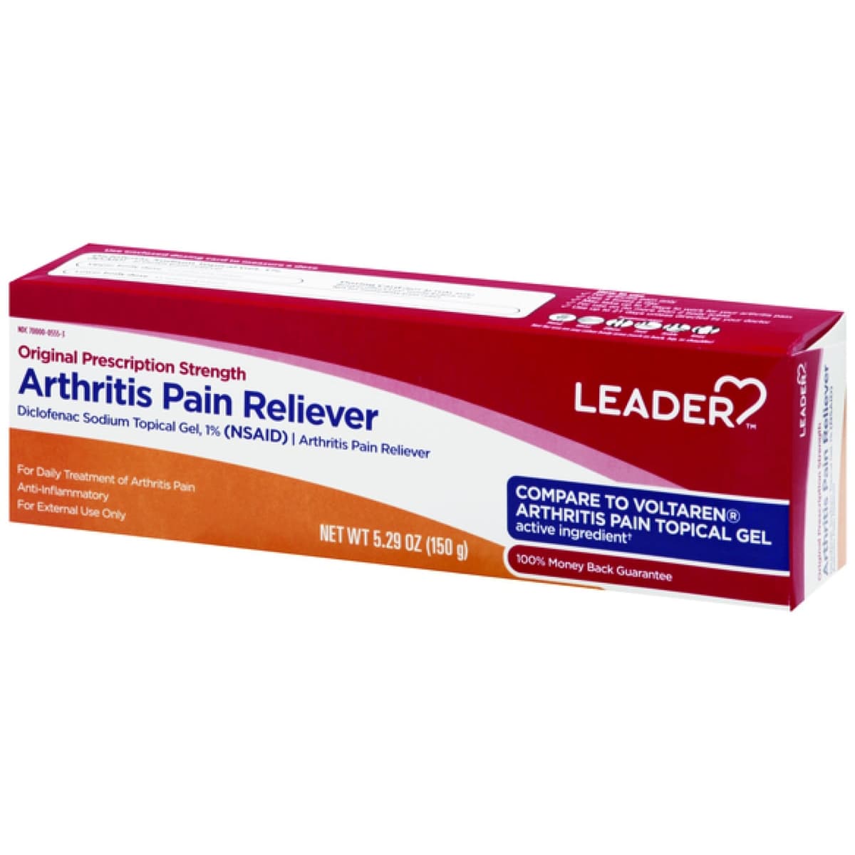 Leader Arthritis Pain Reliever 1% Gel, 5.29 oz (Compare To Voltaren) - Each - Image 2