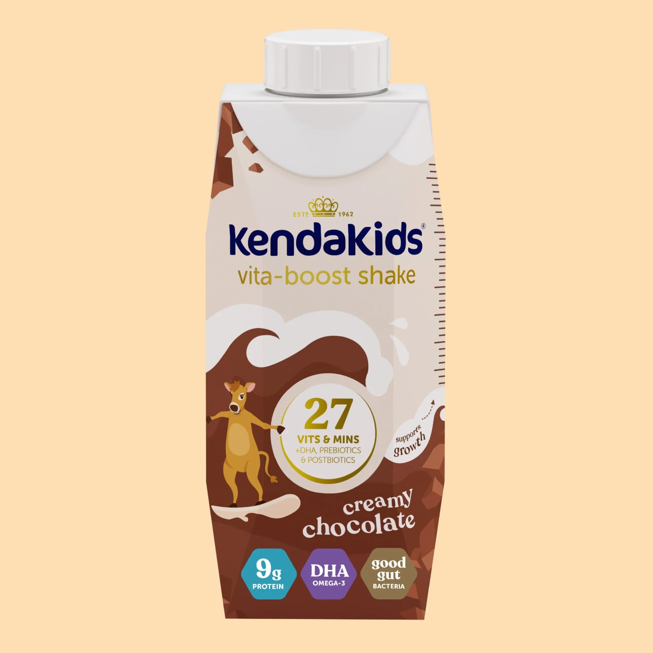 KendaKids Complete Nutrition Shake, Creamy Chocolate, 8 Oz - Package of 6 - Image 1