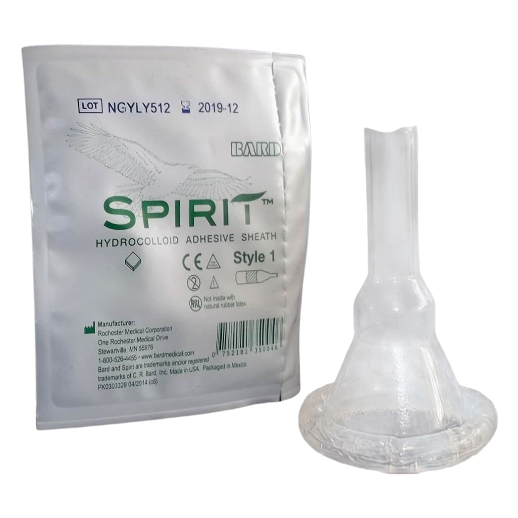 Spirit Style 1 Hydrocolloid Sheath Male External Catheter, 41mm - Case of 30 - Image 1
