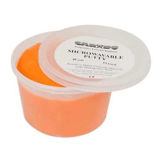 CanDo Microwavable Theraputty Exercise Material, 6 Oz, Orange, Soft - Image 1