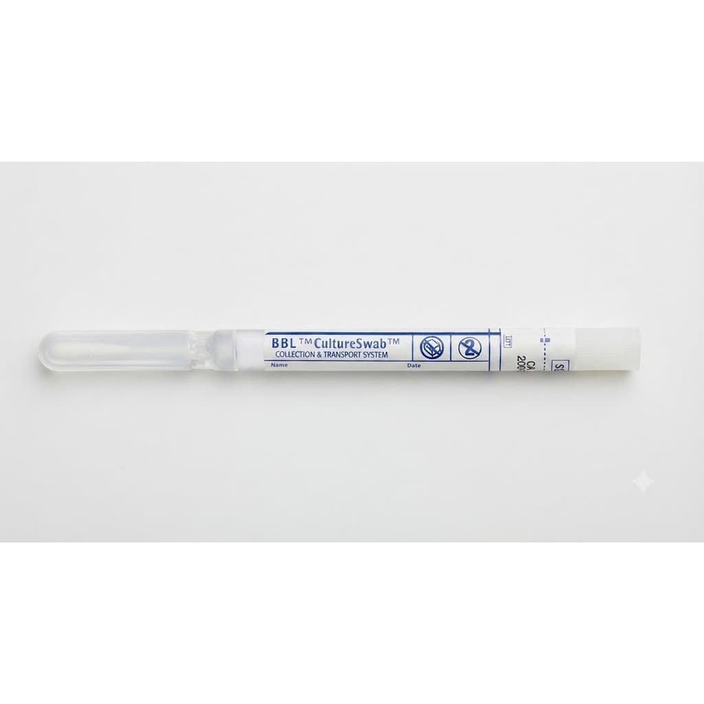 BBL CultureSwab Specimen Collection and Transport System with Soft Swab Mini-Tip, 5-1/4"L - Package of 50 - Image 1