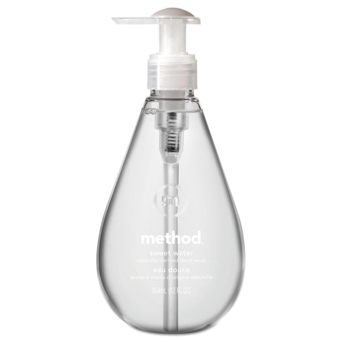 Method Gel Hand Wash Pump Bottle, Sweet Water, 12 oz - Each - Image 1