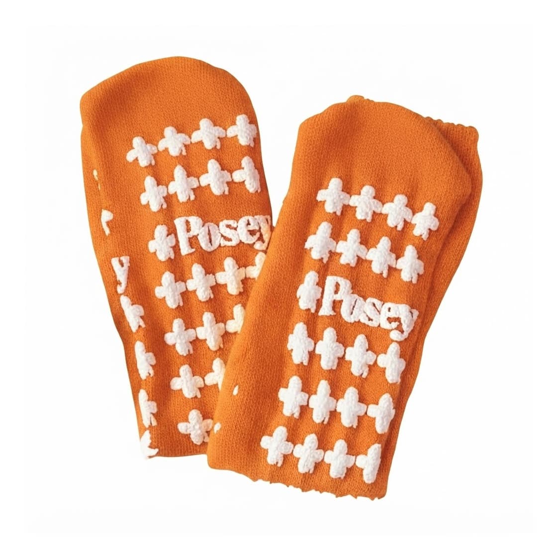 Posey Soft Terry Cloth Fall Management Socks, Large, Orange - Pair - Image 1