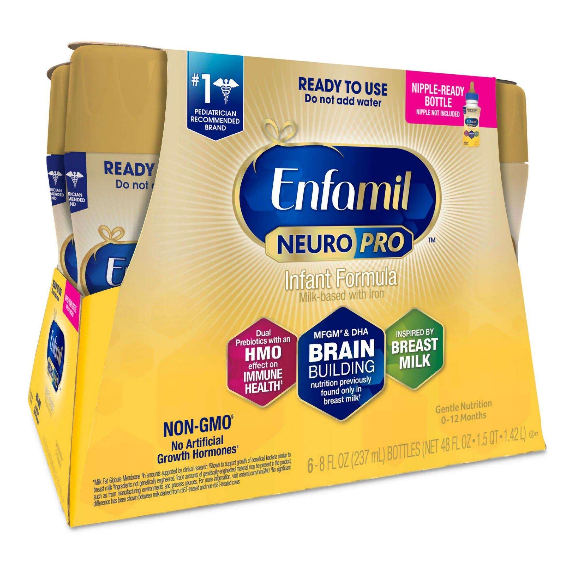 Enfamil NeuroPro Infant Formula with Iron, 8 oz - Case of 24 - Image 1