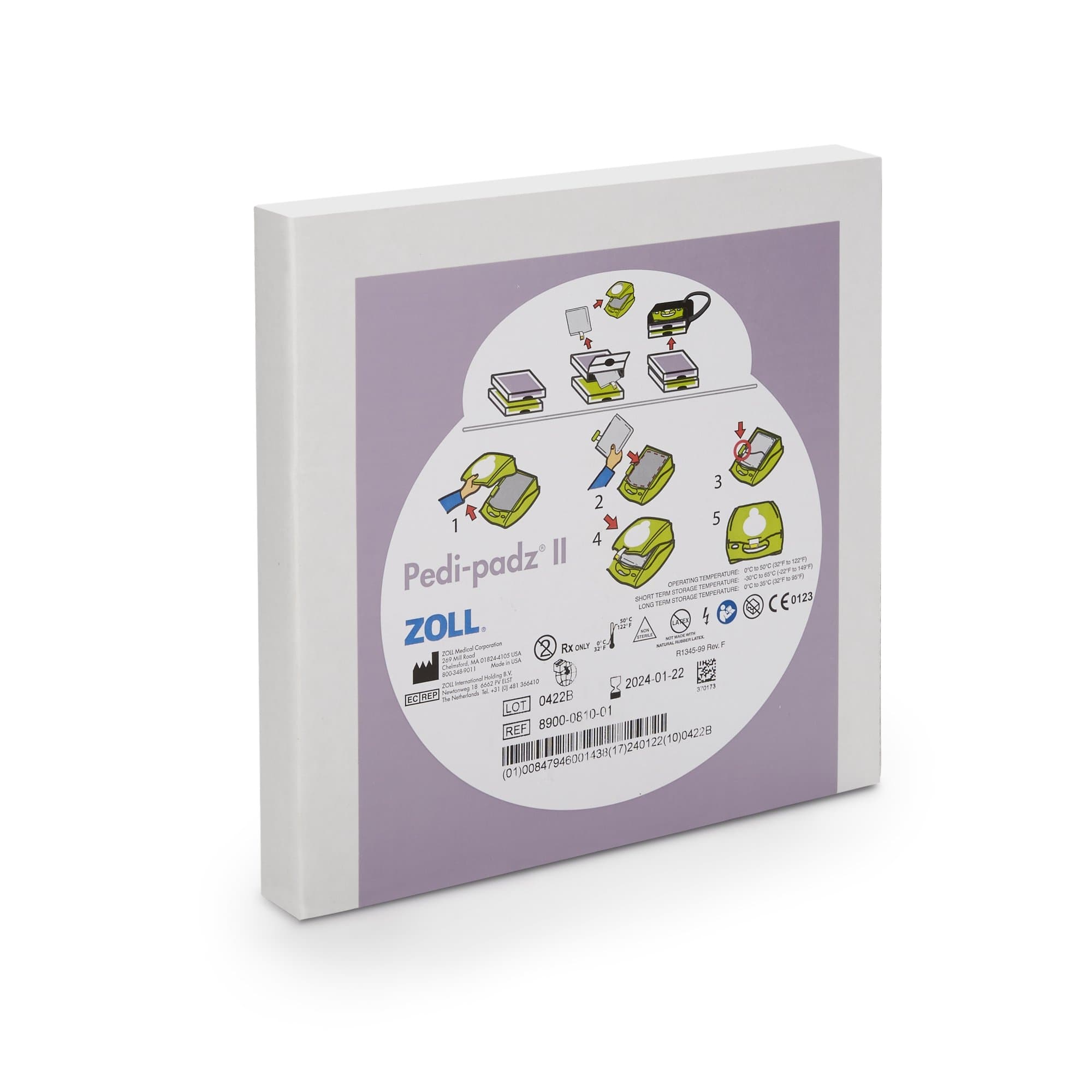 Pedi-padz II Pediatric Electrode for AED Plus Defibrillator - Image 2