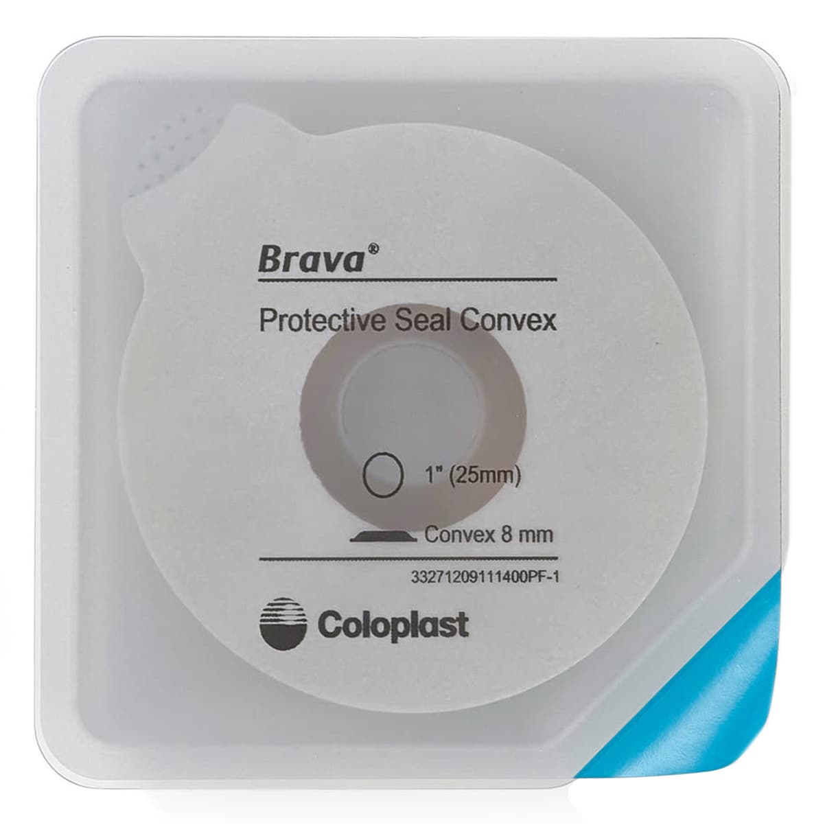 Brava Protective Convex Ostomy Seal, 1 Inch Starter Hole - Box of 10 - Image 1