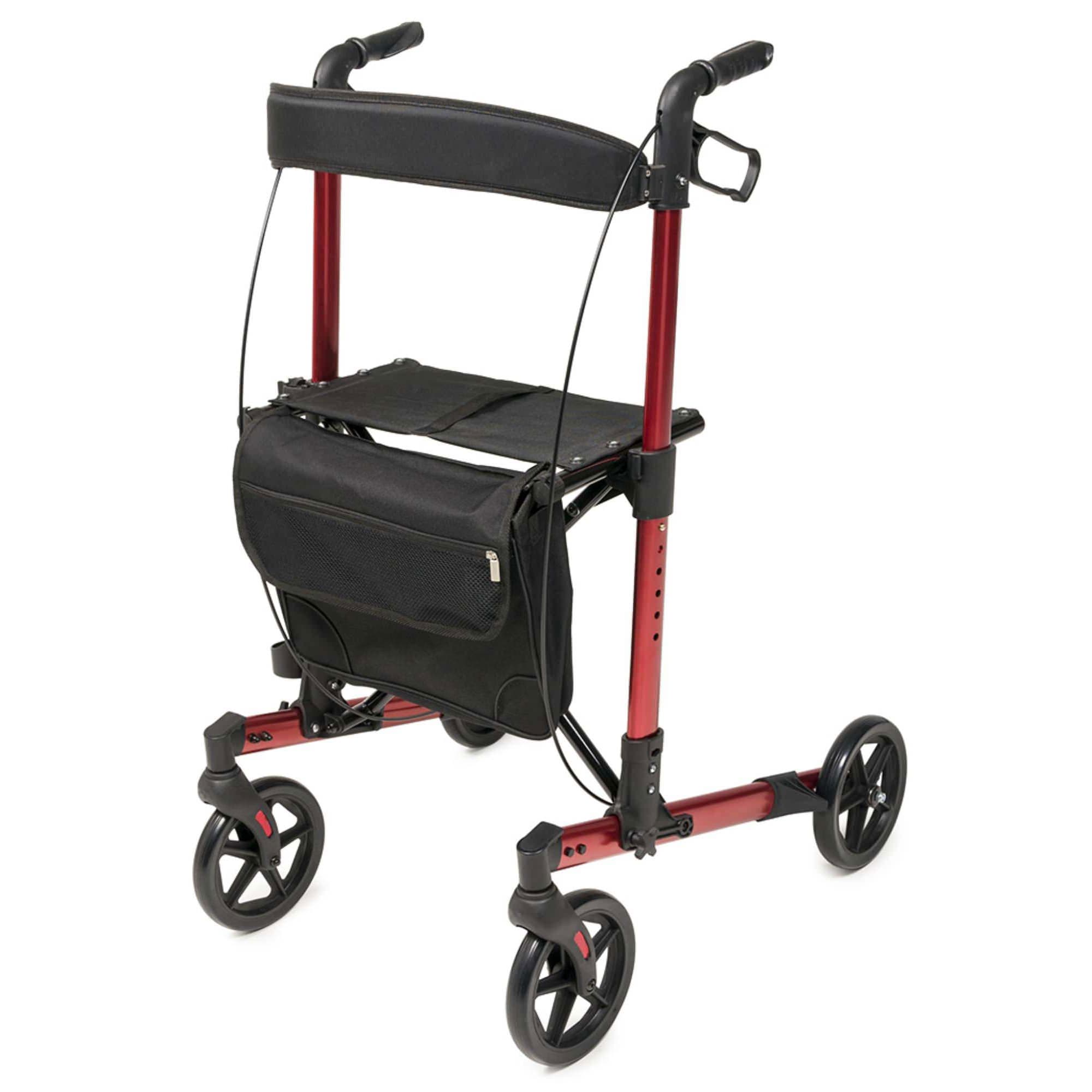 Lumex Walkabout Allura LX Rollators, Apple Red - Each - Image 1