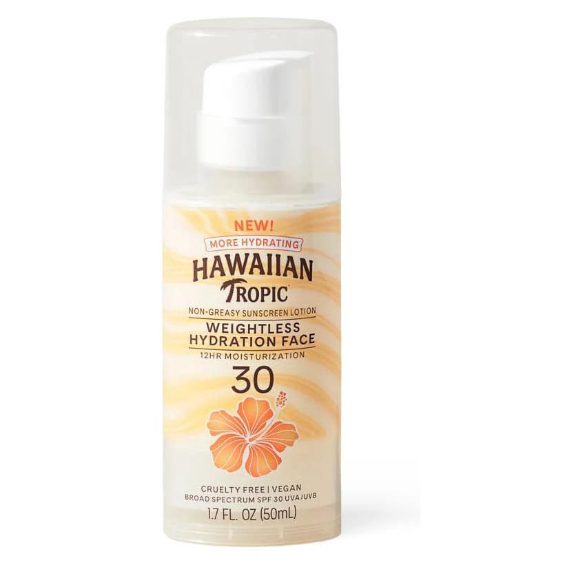 Hawaiian Tropic Weightless Silk Hydration Face Sunscreen Lotion - Image 1