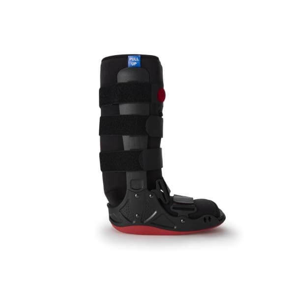 XcelTrax Air Tall Walker Boot Black D-Ring, Hook and Loop Strap Closure Semi-Rigid, Medium - Each - Image 1