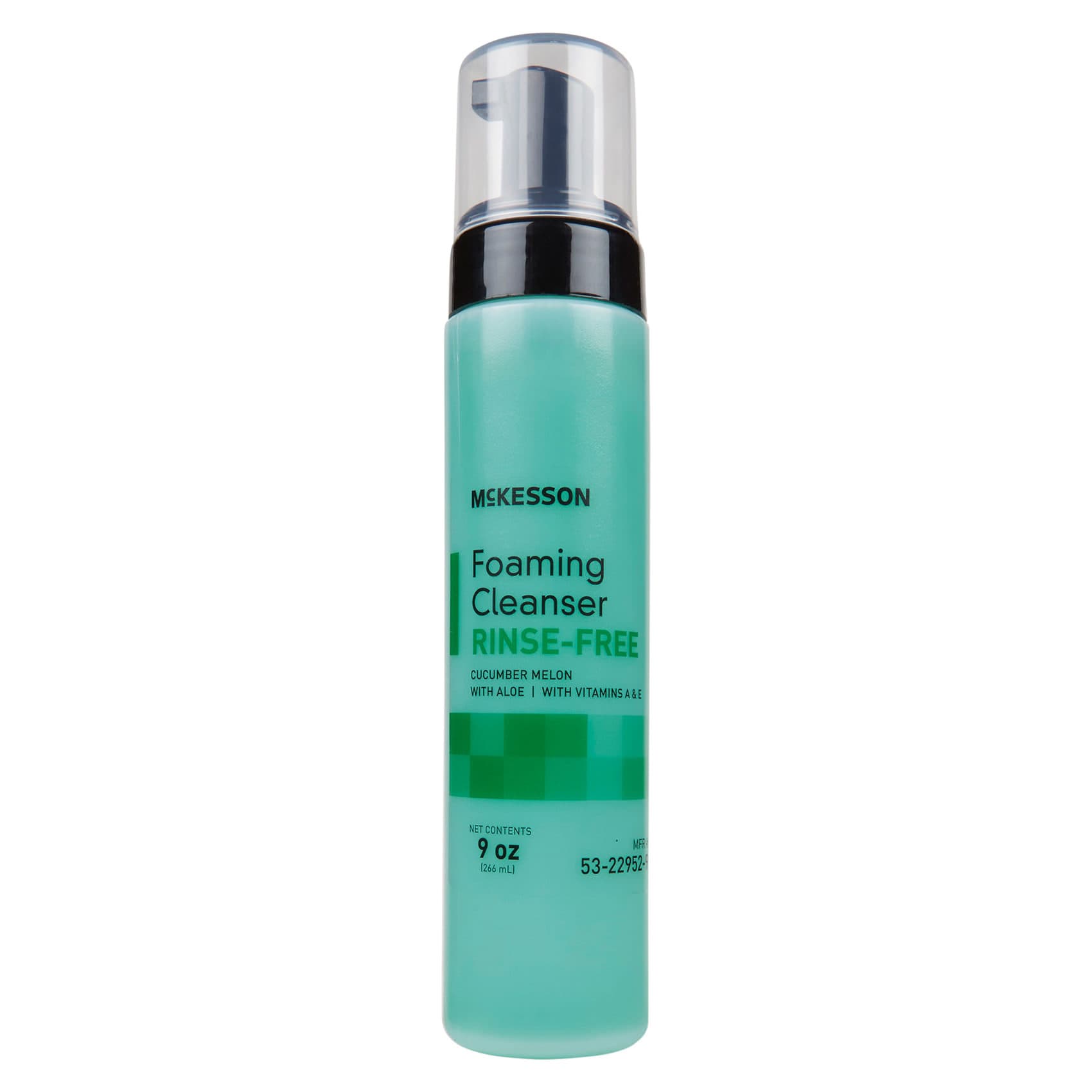 McKesson Foaming Rinse-Free Cleanser with Aloe, 9 oz - Image 1