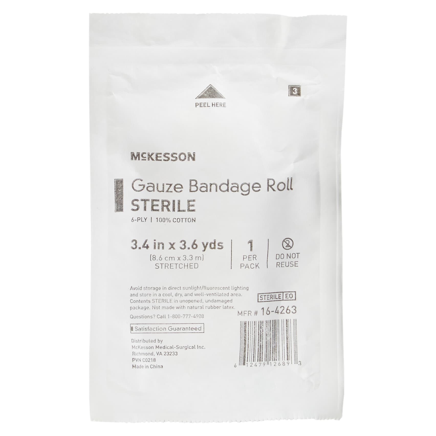 McKesson Cotton Fluff Bandage Roll - Image 3