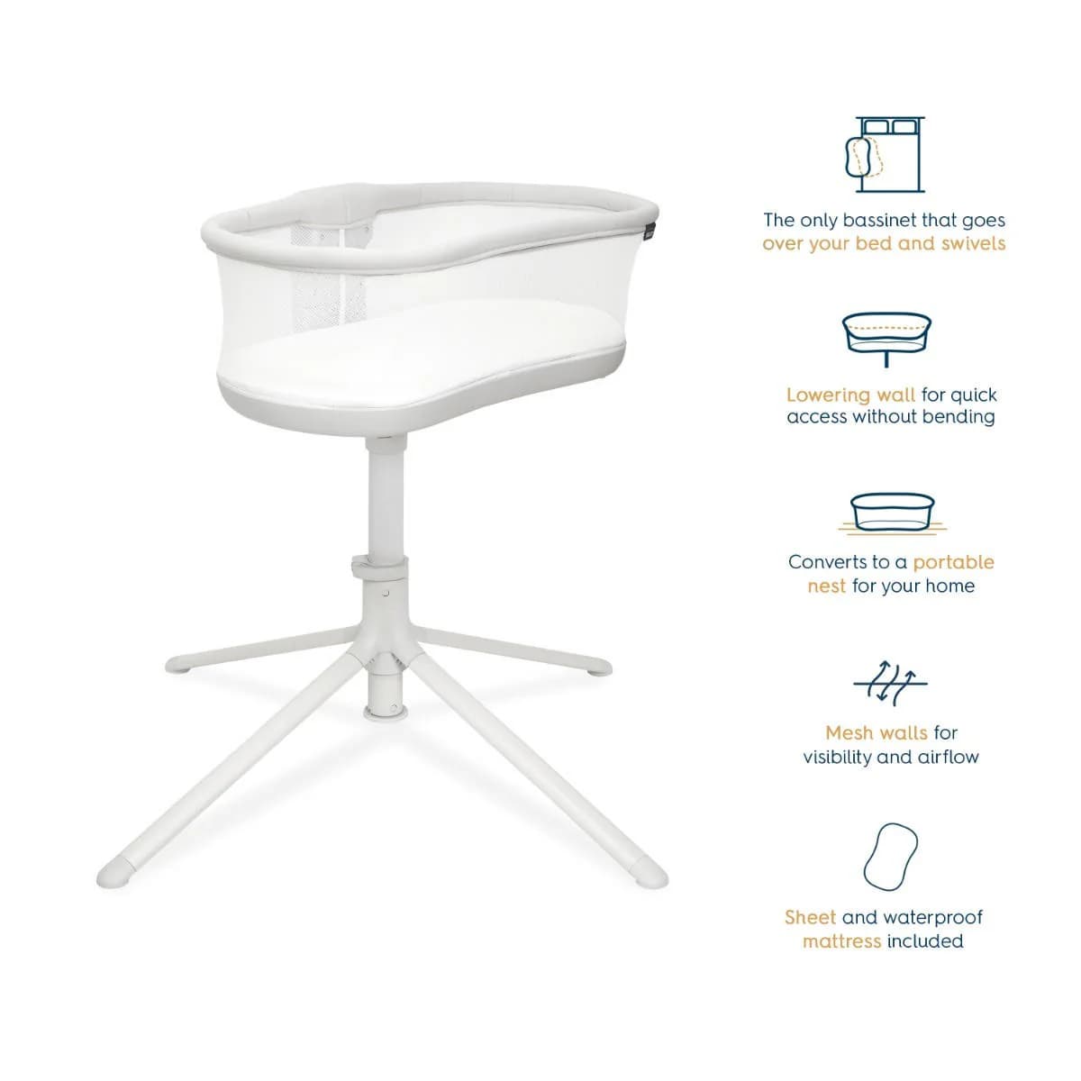 BassiNest Swivel Sleeper 3.0 Bassinet - Image 3