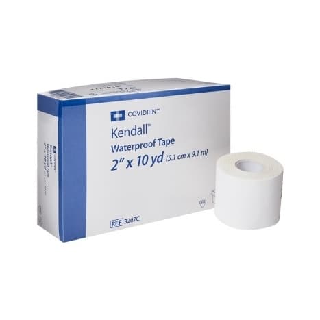 Cardinal Health Kendall Waterproof Tape, 2 Inch x 10 Yard - Box of 6 - Image 1