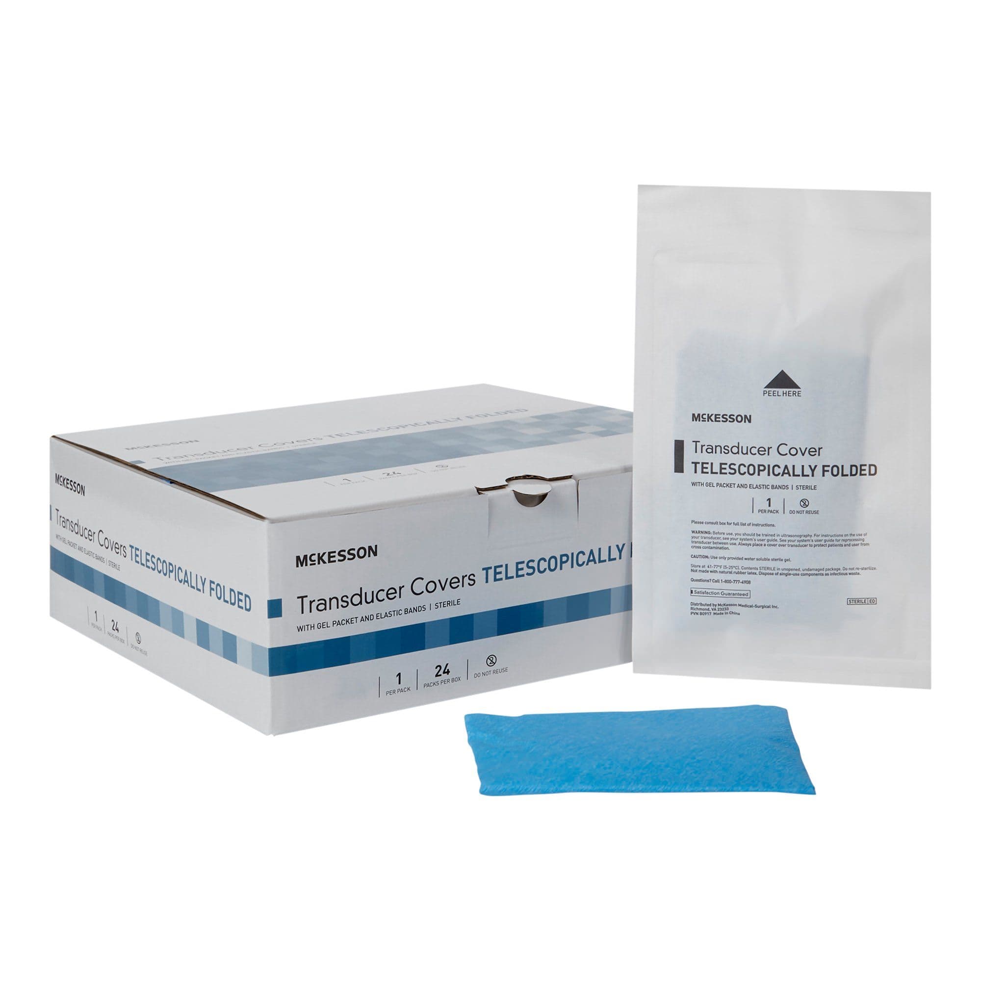 McKesson Ultrasound Transducer Cover, 6 X 33 Inch - Box of 24 - Image 1