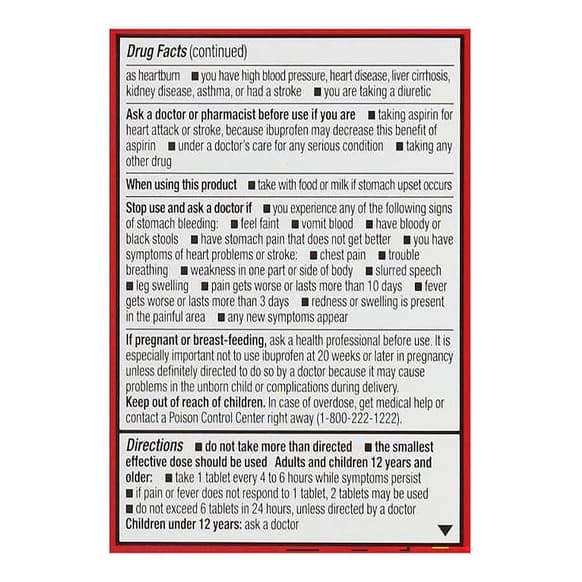 Leader Pain Reliever And Fever Reducer, 200Mg Coated Caplets - Pack of 50 - Image 3