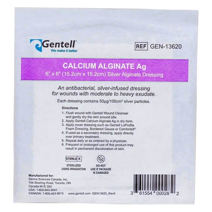 Gentell Calcium Alginate Ag Silver Dressing - Image 4