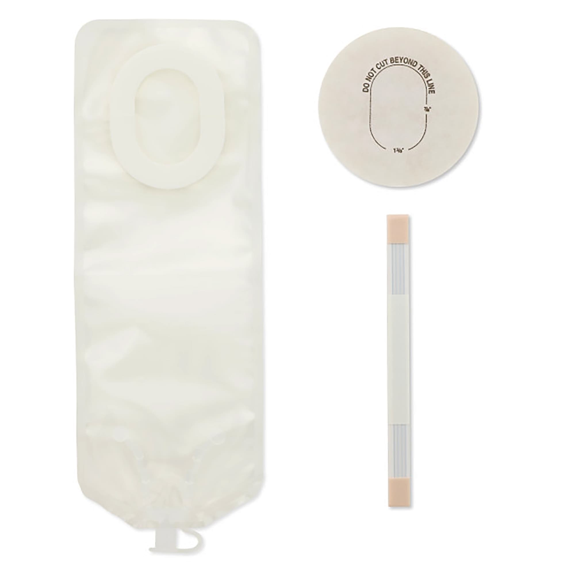 Pouchkins Newborn 1-Piece Ostomy Pouch with Flat Barrier - Image 1
