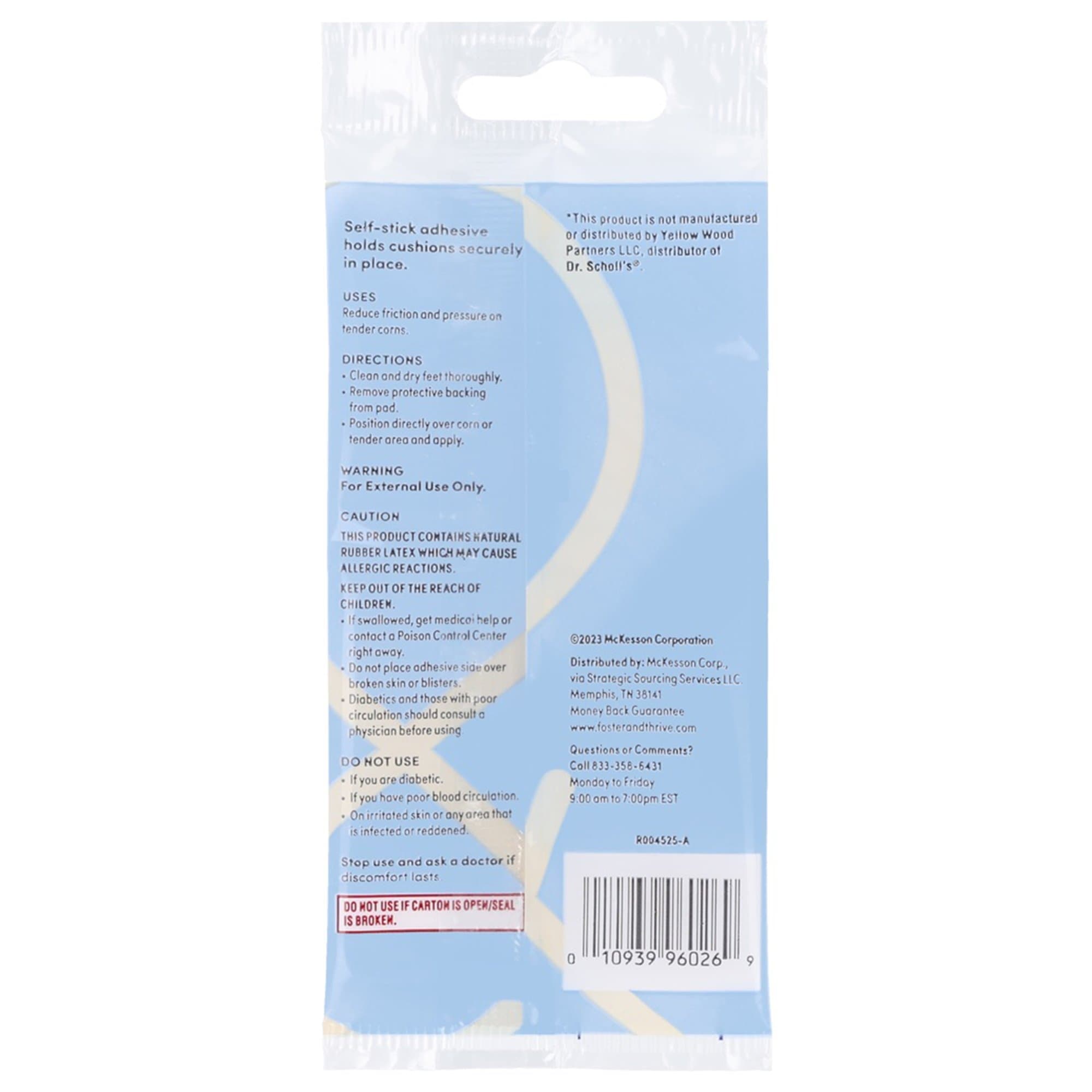 Foster & Thrive Corn Cushion Adhesive One Size Fits Most Backing Toe - Package of 9 - Image 2