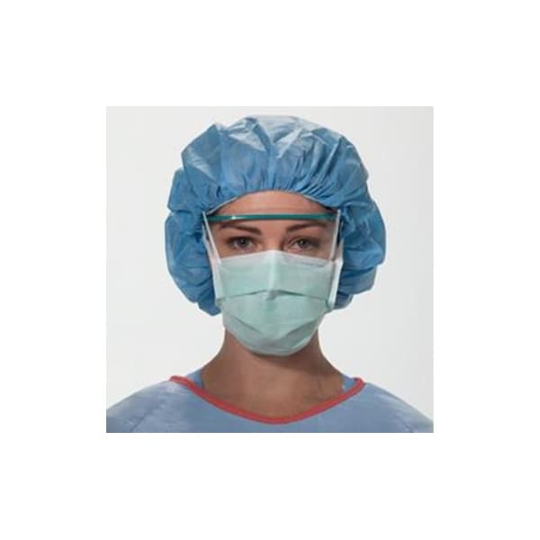 FluidShield ASTM Level 1 Surgical Mask, Green - Case of 300 - Image 1