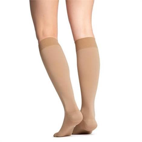 Jobst Maternity Opaque Knee High CT Compression Stockings, 20-30mmHg, Large, Caramel - Pair - Image 1