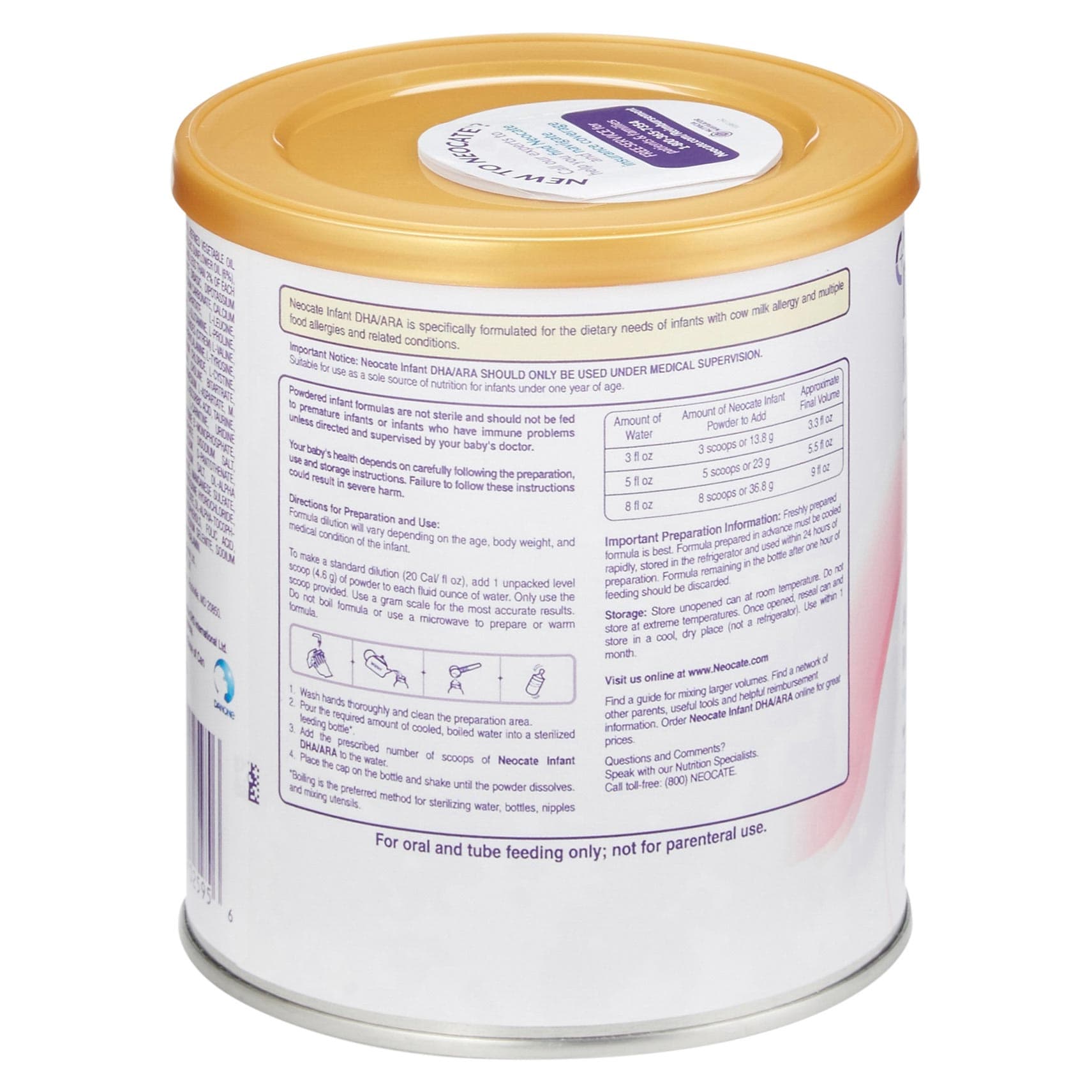 Neocate DHA and ARA Amino Acid Based Infant Formula with Iron - Image 2
