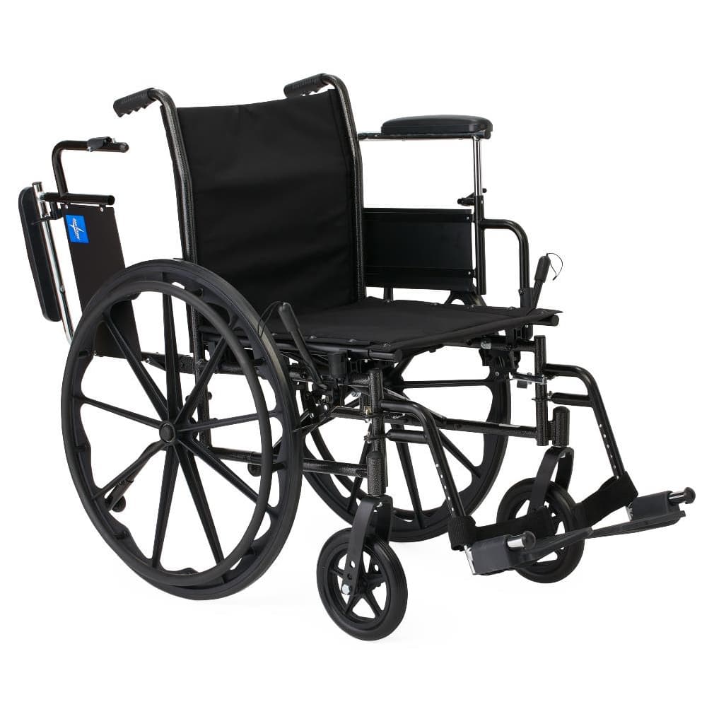 Medline K3 Basic Plus 18" Wheelchair with Swing-Away Leg Rests and Seat Belt - Image 2