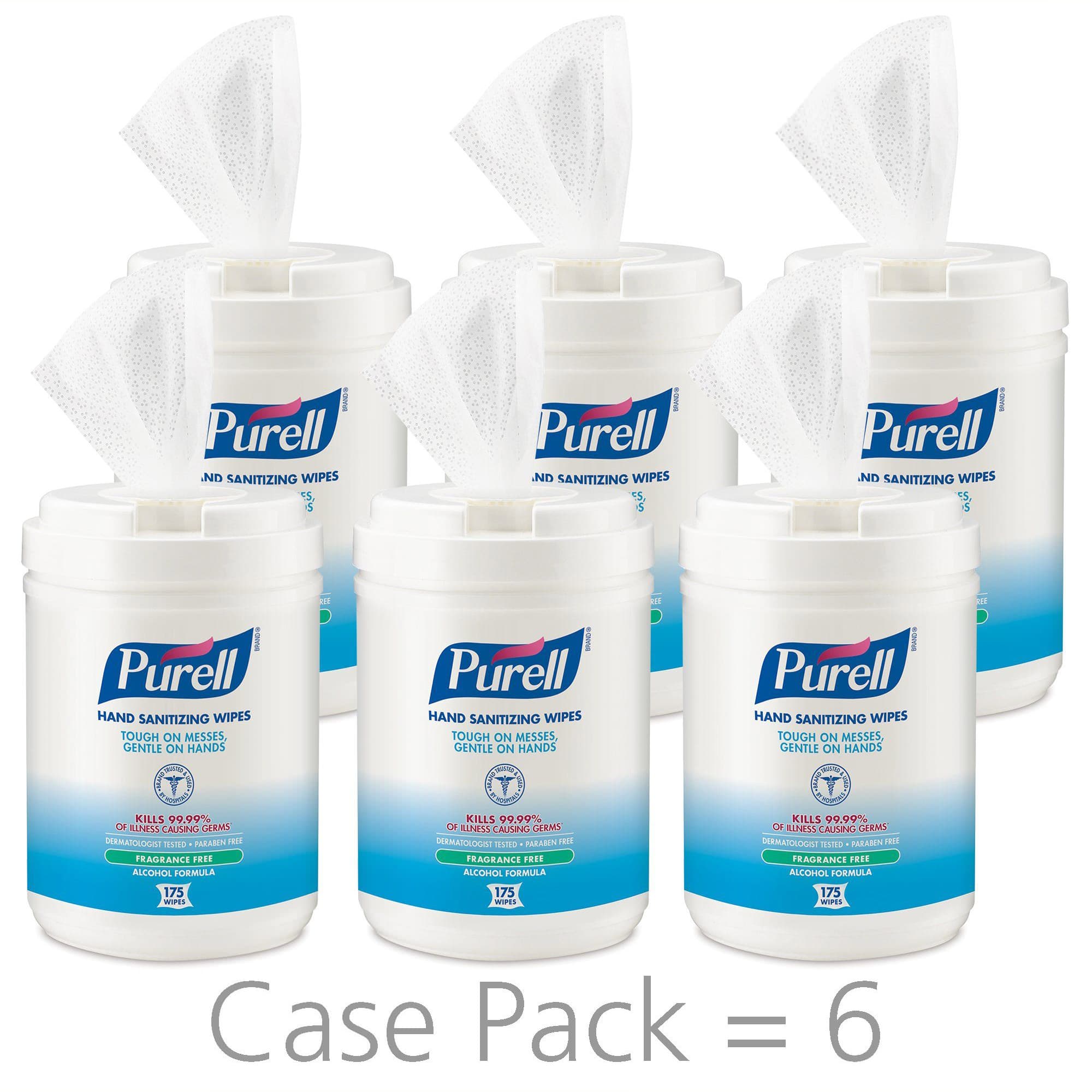 Purell Hand Sanitizing Wipe, Unscented, 6 x 7 Inch - Image 3