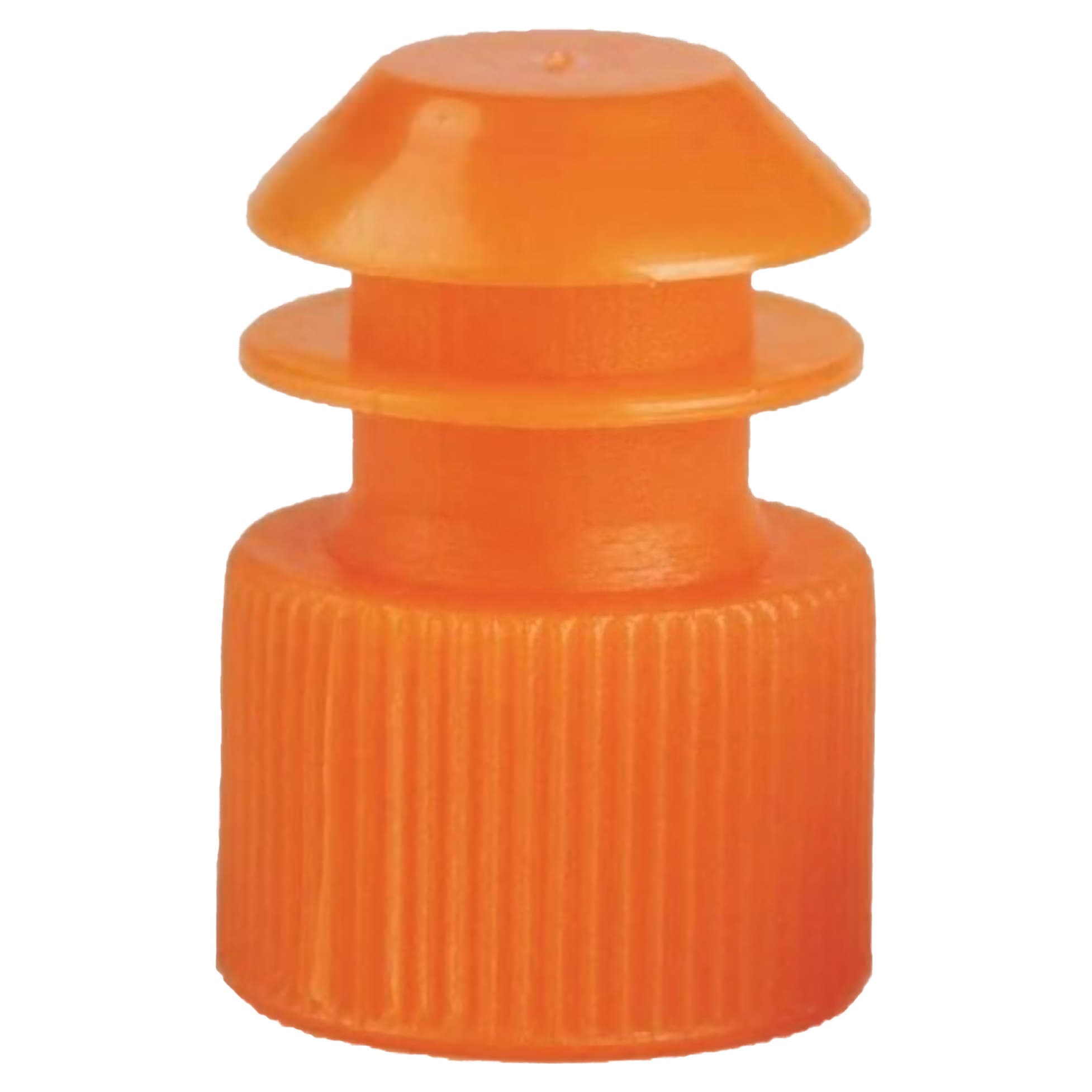 McKesson Tube Closure For Use with 16 mm Blood Drawing Tubes, Flanged Plug Cap, Orange - Case of 10000 - Image 1