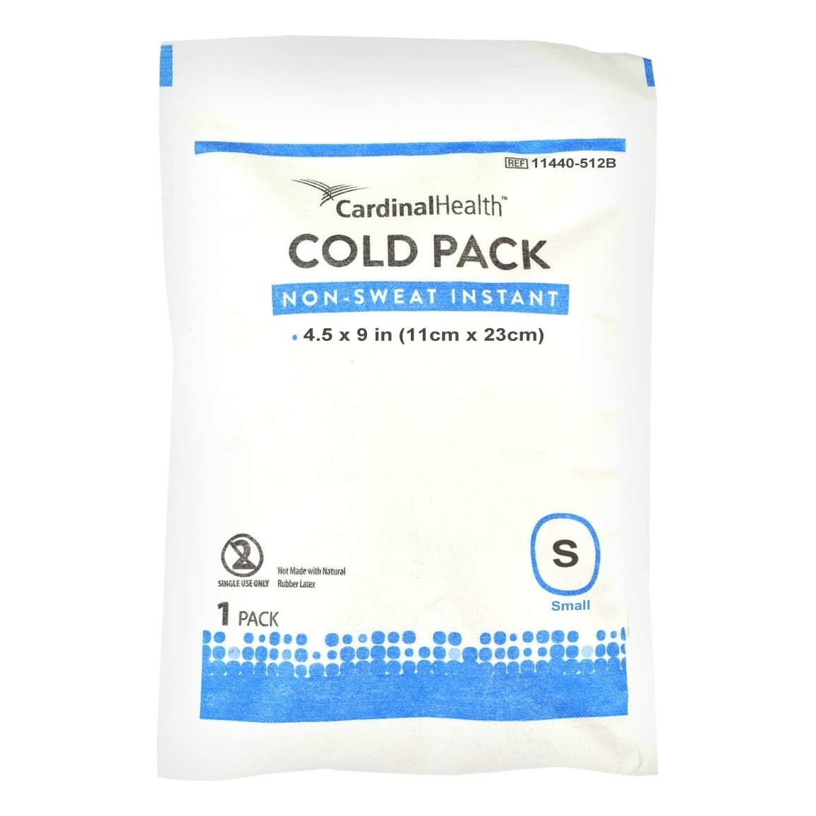Cardinal Health Non-Sweat Instant Cold Pack, 4-1/2 x 9 Inch, Small - Each - Image 1