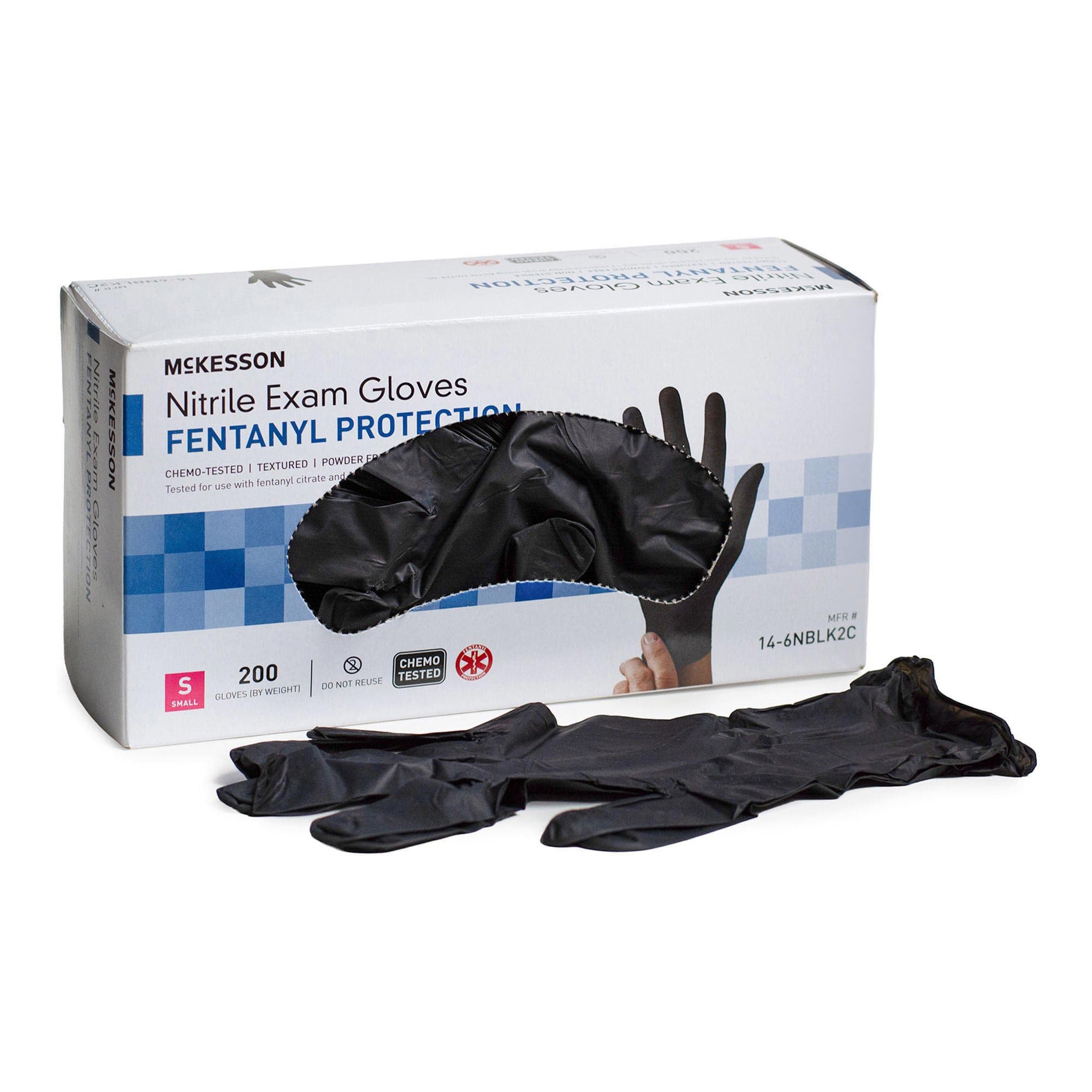 McKesson Confiderm BLK Nitrile Exam Glove - Image 1