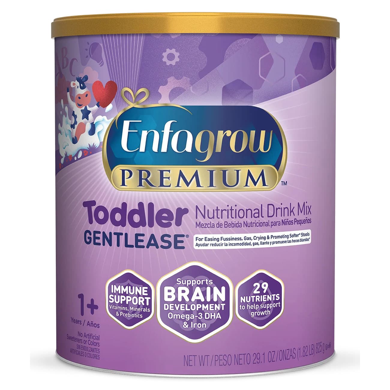 Enfagrow Premium Gentlease Toddler Nutritional Drink Mix, Unflavored, 29.1 oz - Each - Image 1