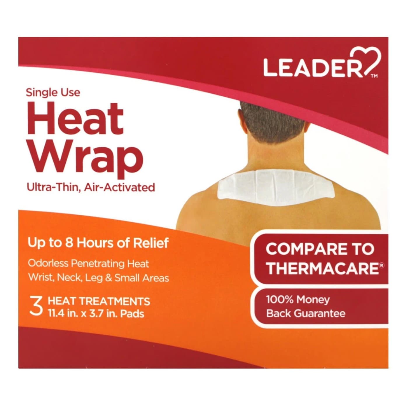 Leader Heat Wrap, Small, 8 Hour, Single Use, 3 Count - Each - Image 1