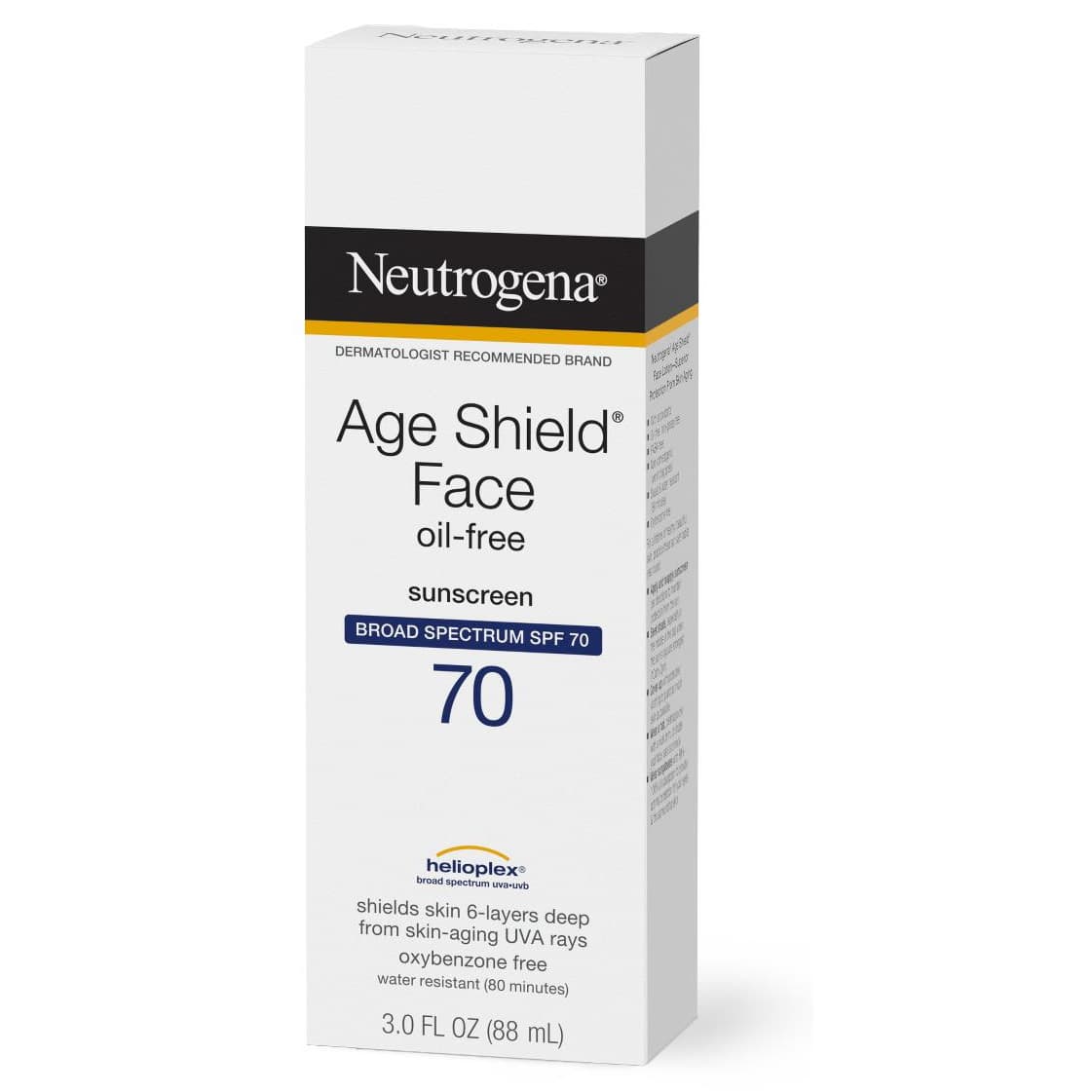 Neutrogena Age Shield SPF 70 Face Sunblock Lotion, 3 oz