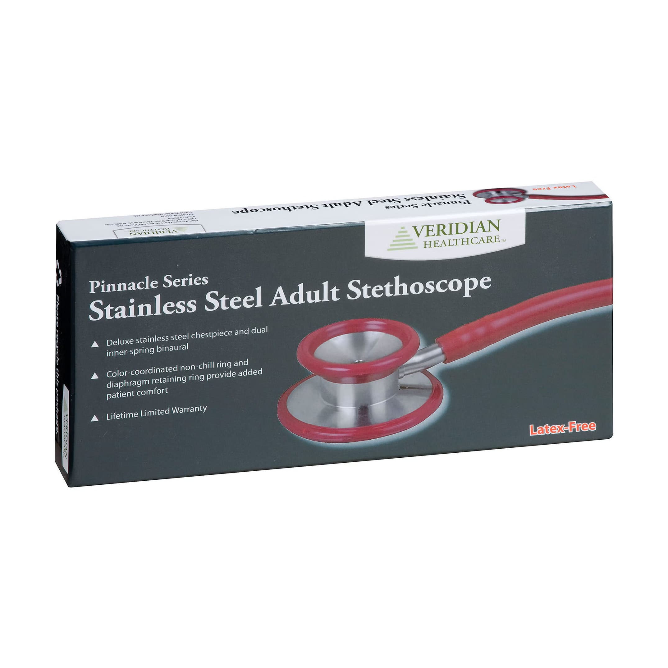 Veridian Classic Stethoscope, Double-Sided Chestpiece - Image 3