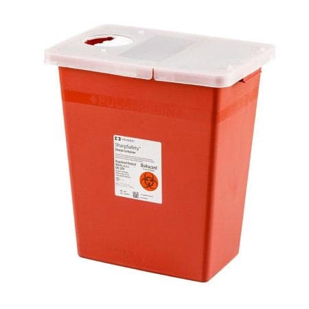 SharpSafety Multi-purpose Sharps Container, Red - Each - Image 1