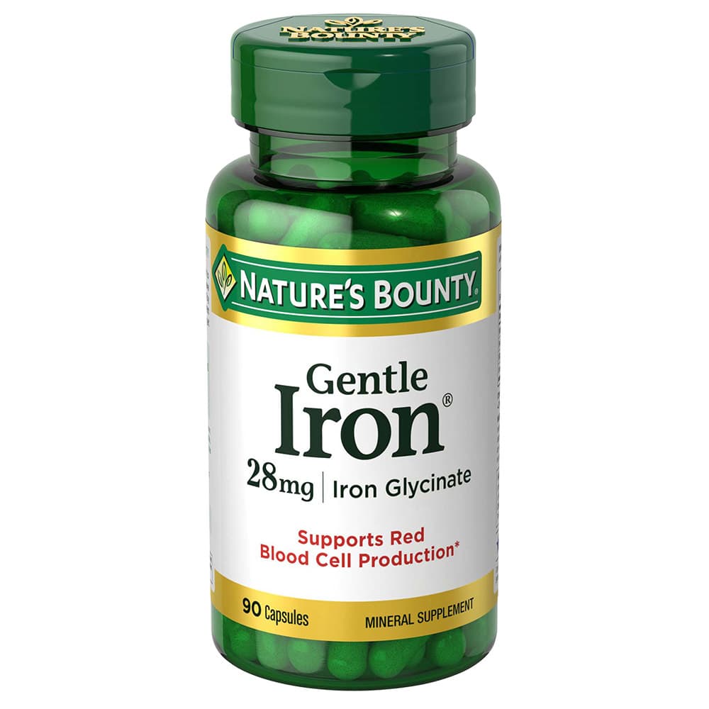 Nature's Bounty Gentle Iron, 28 mg - Bottle of 90 - Image 1