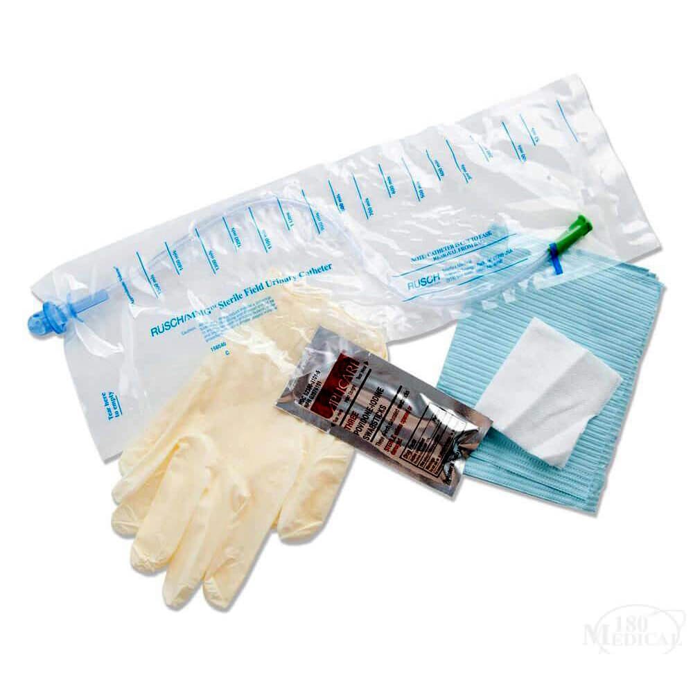 Rusch MMG Intermittent Catheter Closed System Kit, Straight Tip, 12 Fr - Each - Image 1