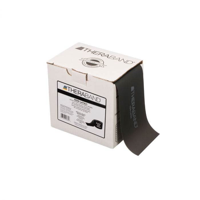 TheraBand Professional Non-Latex Resistance Bands, Special Heavy , Level 5, Black, 25-Yard - Box of 1 - Image 1