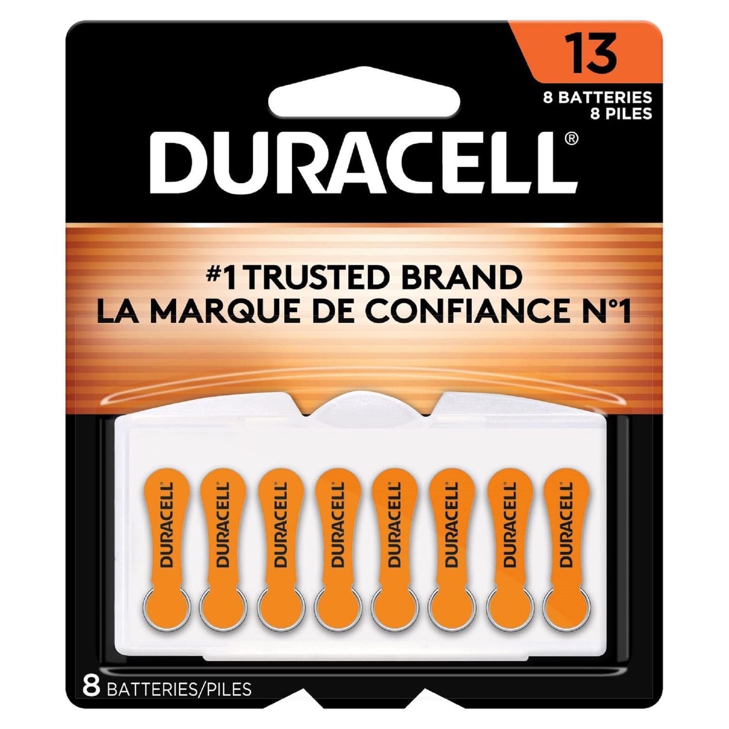 Duracell 13 Cell Zinc-Air Battery 1.4V Disposable - Package of 8 - Image 1
