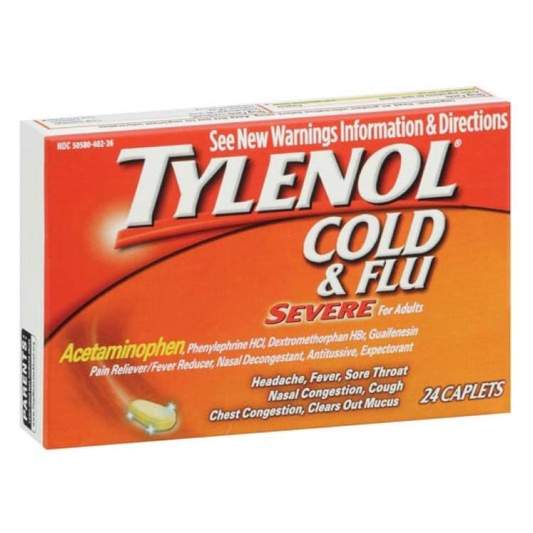 Tylenol Cold & Flu Severe Cold And Cough Relief Caplet