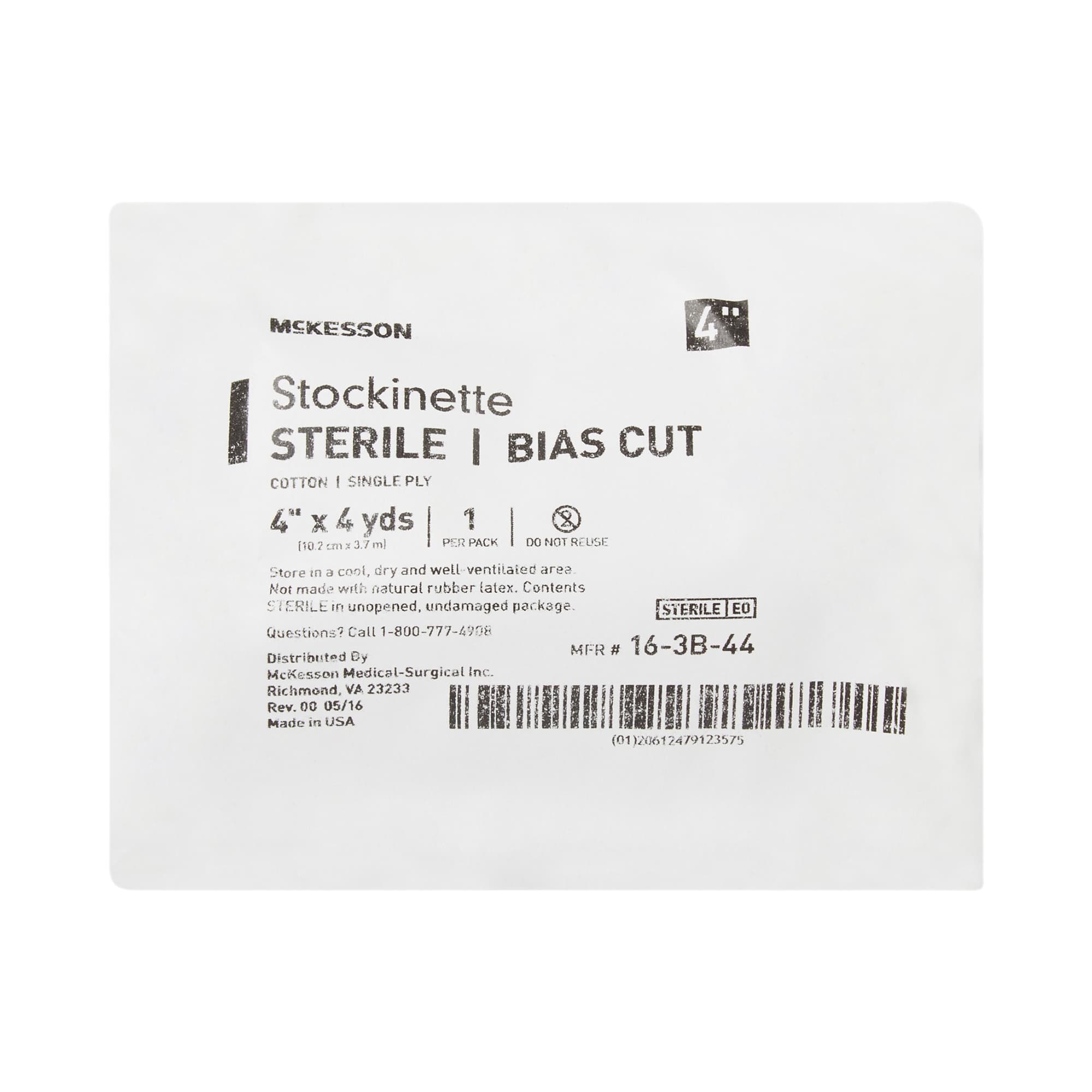 McKesson Bias Cut Stockinette Beige Sterile - Image 1