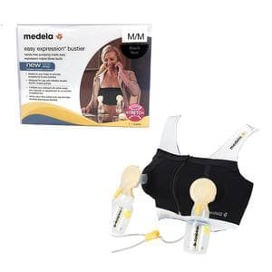 Medela Easy Expression Breast Pump Bustier, Medium, Black - Case of 3 - Image 1