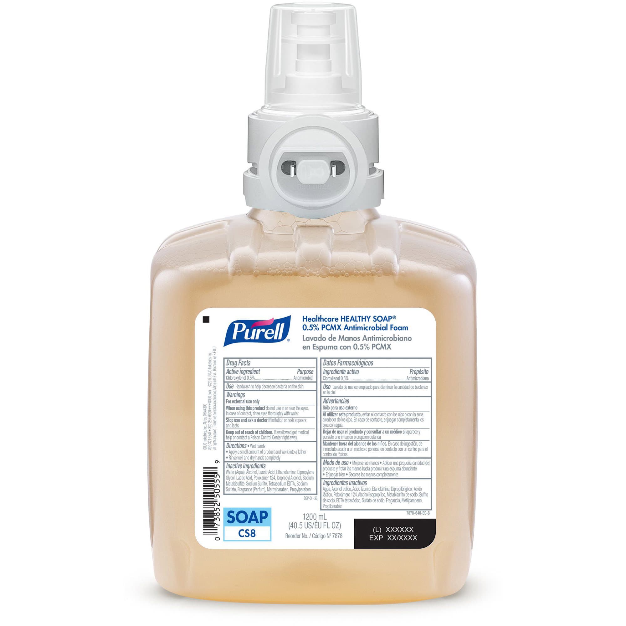 Purell Healthy Soap 0.5% PCMX Antimicrobial Foam Refill for CS8 Dispenser - Image 1