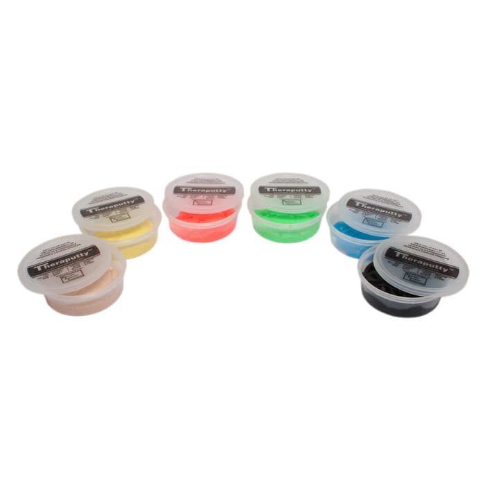 CanDo Antimicrobial Theraputty Exercise Material Set, 4 Oz - Set of 6 - Image 1