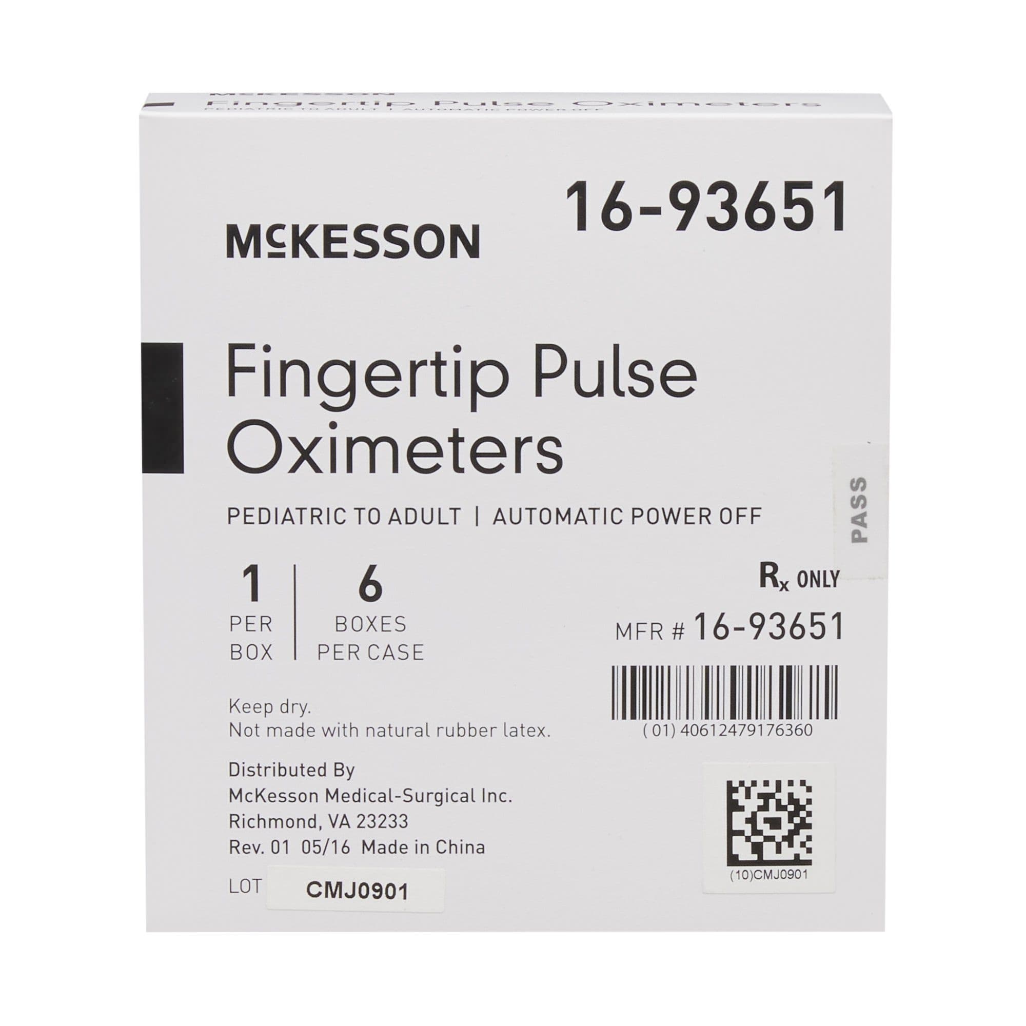 McKesson Adult Fingertip Pulse Oximeter, OLED Display - Image 4