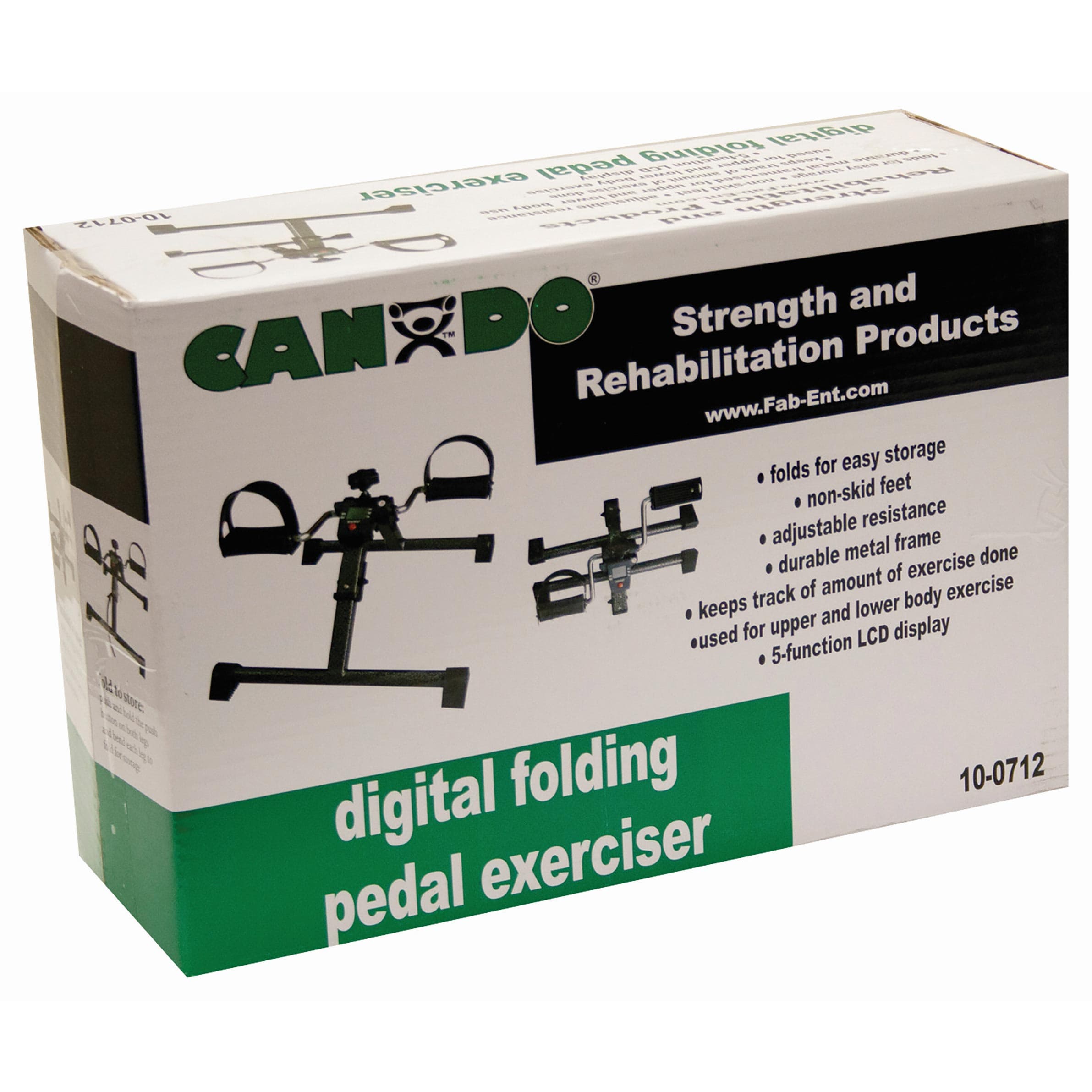 CanDo Pedal Exerciser, with Digital Display, Fold-up, 11" x 22" x 17" - Image 3